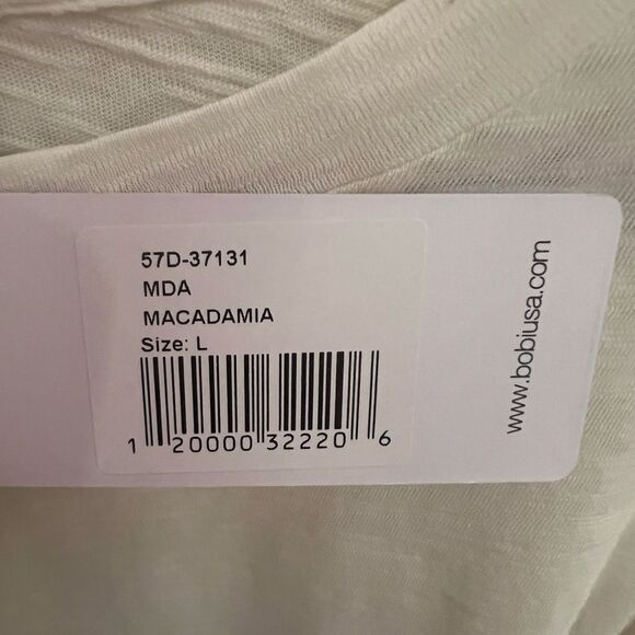 NWT bobi la cream long sleeve women's shirt size large - Picture 6 of 8